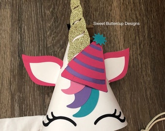 Unicorn party hat | Etsy