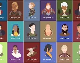 Dragon Age Minimalist Posters