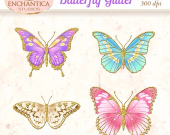Butterfly Clipart, Butterfly Png, Butterfly Clip Art, Butterfly Printable, Butterfly Glitter, Butterfly Scrapbook, Digital Butterfly, Images