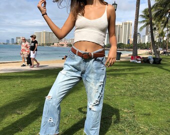 Beautifully Destroyed Boyfriend Jeans