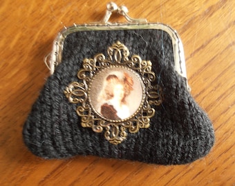 door wallet black deco Marie-Antoinette (2)