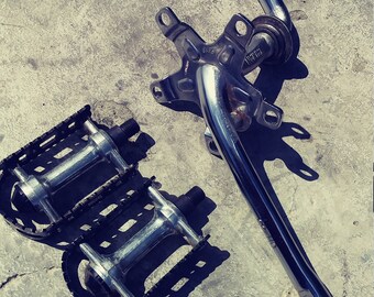 1980s old school mongoose crank,spider and pedal