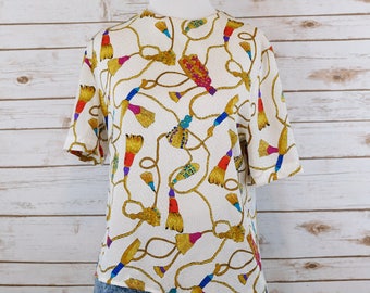 Clearance Vintage Tassel Blouse