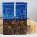 2 pcs Burl Blue Composite Knife Scales (185)