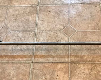 Handmade iron towel bar with trees rustic log home decor western metal unique different style with artistic detail