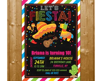 Fiesta Invitation Fiesta Birthday Invitation Mexican Fiesta Invitation Fiesta Party INSTANT DOWNLOAD Fiesta Birthday Party Invitation