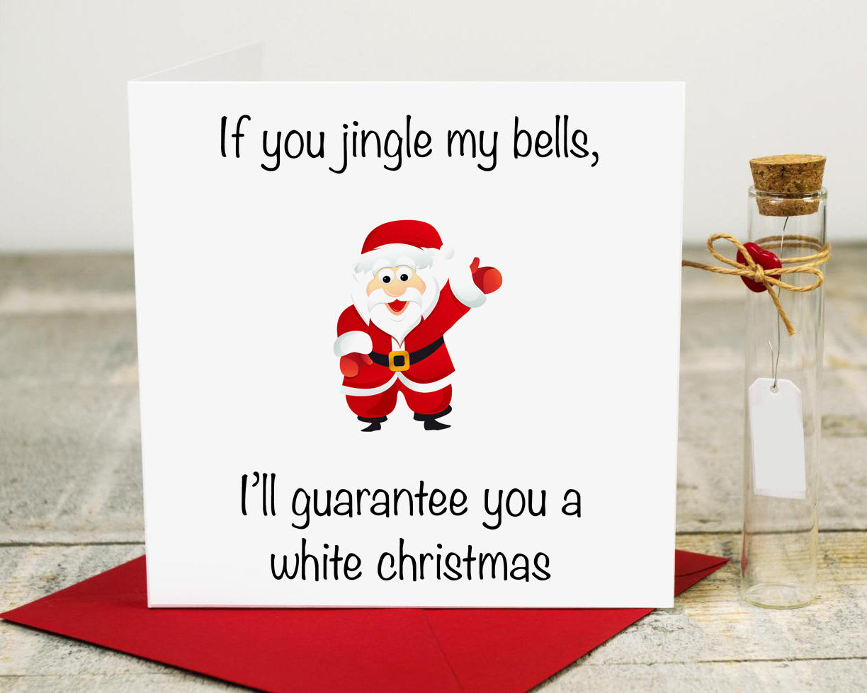 Rude ChristmasCard Funny Christmas Card Adult Christmas