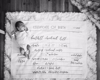 Personalized Heirloom Swaddle Blanket