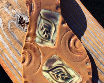Handcrafted Stoneware Clay Spoon Rest