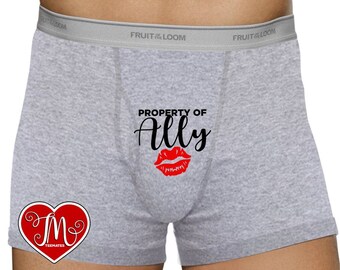 Property of Underwear - Birthday Underwear - Groom Underwear - Honeymoon Underwear - Gag Gifts for Men - Anniversary Gift - Sexy Underwear