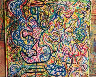Untitled Abstract Painting 48x48in. 2017