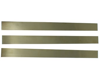 Red Brass Sheet 18ga 12" x 1" 1.02mm Thick (Pkg of 3) (BS18-12X1)
