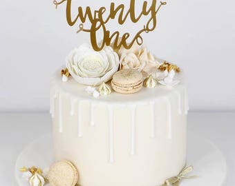 21st Birthday Cake Topper