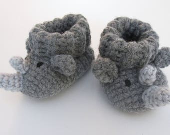 Rhino Booties PDF Crochet Pattern INSTANT DOWNLOAD
