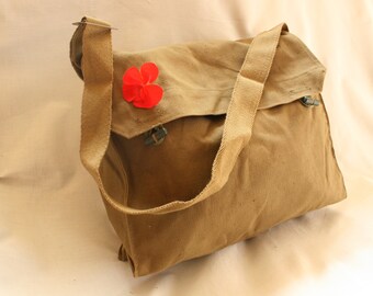 Vintage Military Bag, Crossbody Bag, Canvas Bag, Vintage Messenger Bag, Military Bag, Messenger Bag, Shoulder Bag, Army Bag, Cross Body Bag