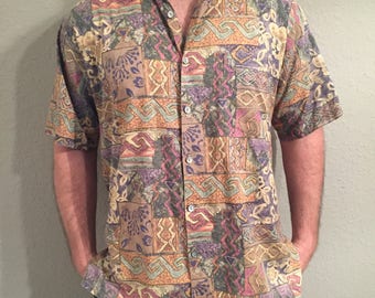 Tori Richard Honolulu Mens Hawaiian sz L