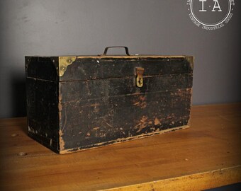 Vintage Handmade Machinist Wooden Tool Box