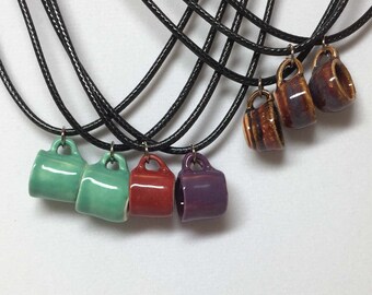Miniature Coffee Mug Necklace