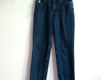 Vintage 1980s Jeans Guess Jeans Cotton Dark Blue Denim Pants 29