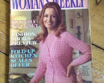 Best for Knitting - Woman's Weekly Magazine from 1973 - rare