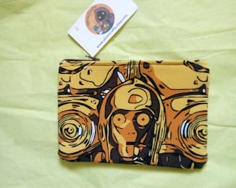 Star wars c3po small make up bag