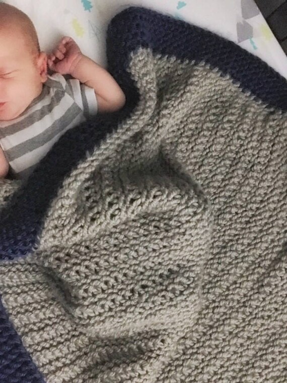 Mountain Brook Baby Blanket a loom knit pattern