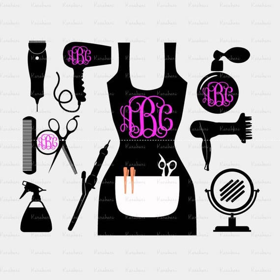 Download Hairdresser SVG Hairdresser Tools SVG Dxf Eps Png Ai Crab