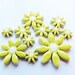 handmade ceramic mosaic daisy flower tiles shapes