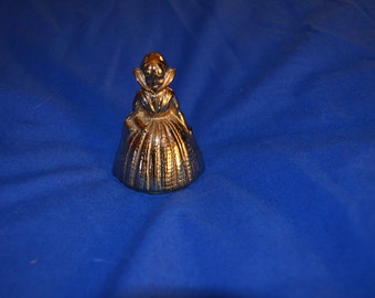 ON SALE Vintage Brass Bell Shaped Like an Old Fashioned Dutch Girl
