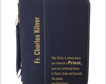 Gift for Catholic Priest - Gifts for Fathers Day - Priest Appreciation Gift - Bible Case - Priest Birthday Gift, BCL011