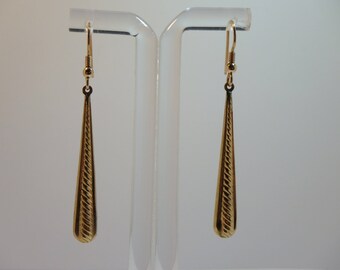 double sided earrings 14k gold