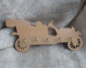 Vintage Key Hook Wood Car Key Holder Key Hook for Wall