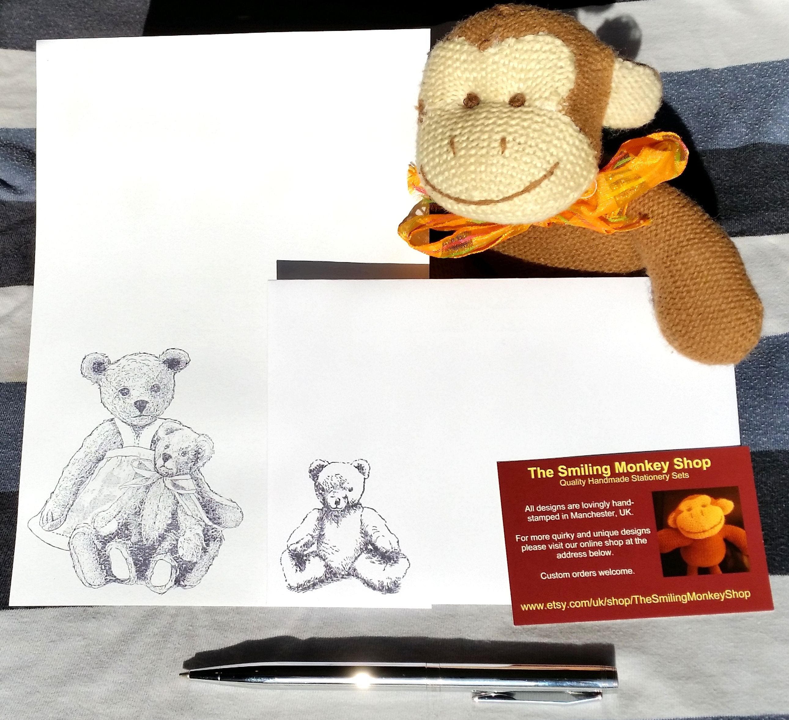 Teddy Bear Stationery Set Teddy Writing Paper with matching