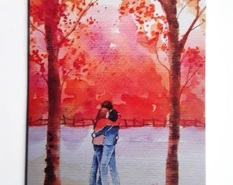 Autumn Kiss - High Quality Fine Art Card