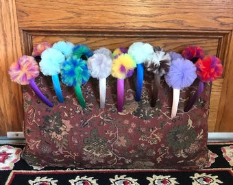 Tulle Pom Pom Headbands