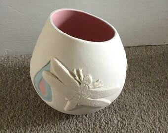 Handmade porcelain candle holder