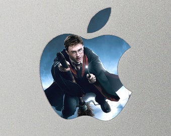 Harry Potter 02 Apple MacBook Air Mac Laptop Logo Glowing Sticker Decal