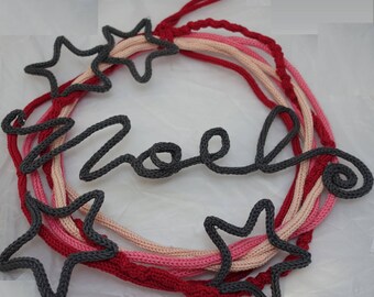 Wreath ornament knitting