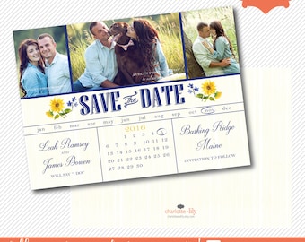 sunflower save the dates