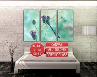 Dragonfly Triptych Home Wall Decor Gallery Wrapped Canvas Print Metal Art Contemporary Dragonfly Triptych Home Wall Decor Gallery Wrapped Canvas Print Metal Art Contemporary