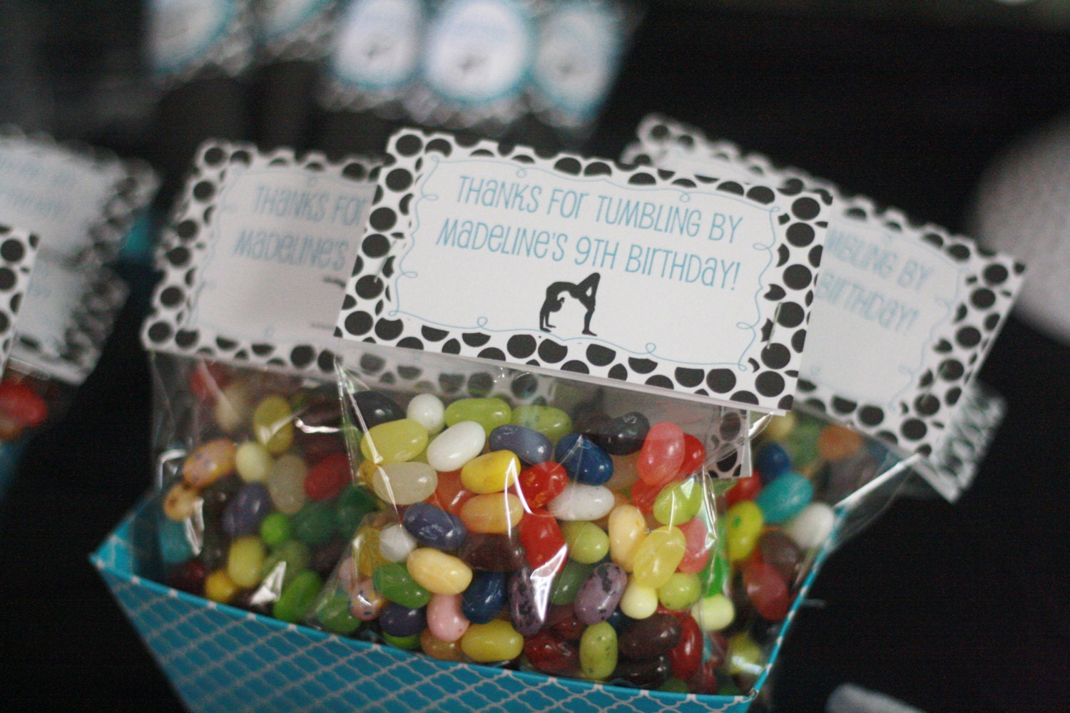 12 Treat Favor Bag Toppers for Birthday Party Baby Shower