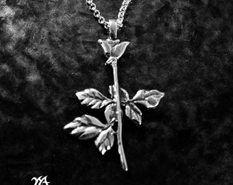 Depeche Mode Violator Rose sterling silver carved pendant,dm jewelry,violator rose pendant,woman rose pendant,enjoy the silence,music band