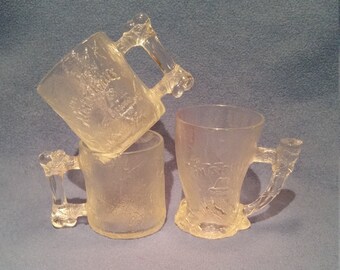 Set of 3 1993 Flintstone McDonald's Glasses