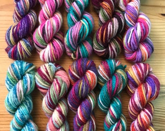 King Cole Zig Zag Sock Yarn Mini Skein Set -- 10 Mini Skeins/25 Yards Each