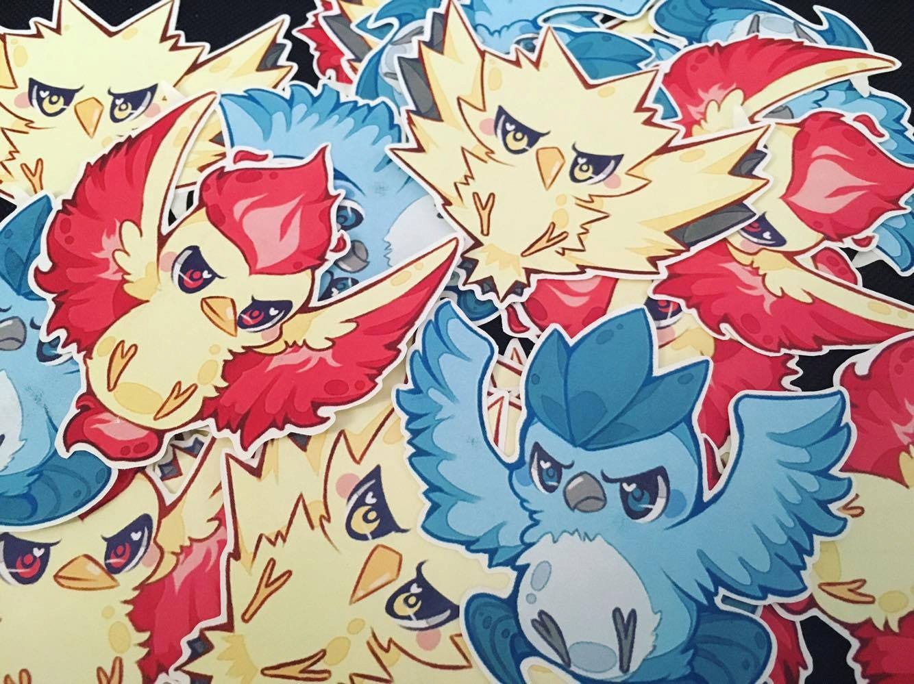 Pokemon GO Team Legendary Birds : Articuno Mystic / Zapdos