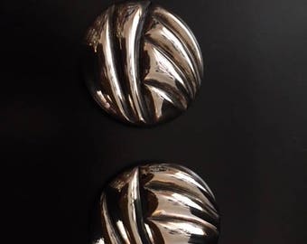Sterling Silver CLIP Earrings - Nicely Lightweight Yet Bold