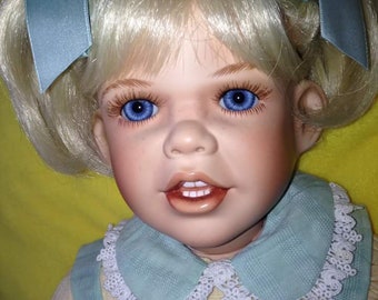 SALE- 24 inch Chrissie a porcelain collectible doll