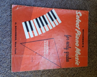 Vintage piano book "Select Piano Music", 1959