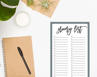 grocery list stationery