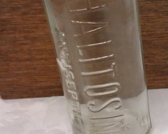 Vintage Halitosine Antiseptic Bottle